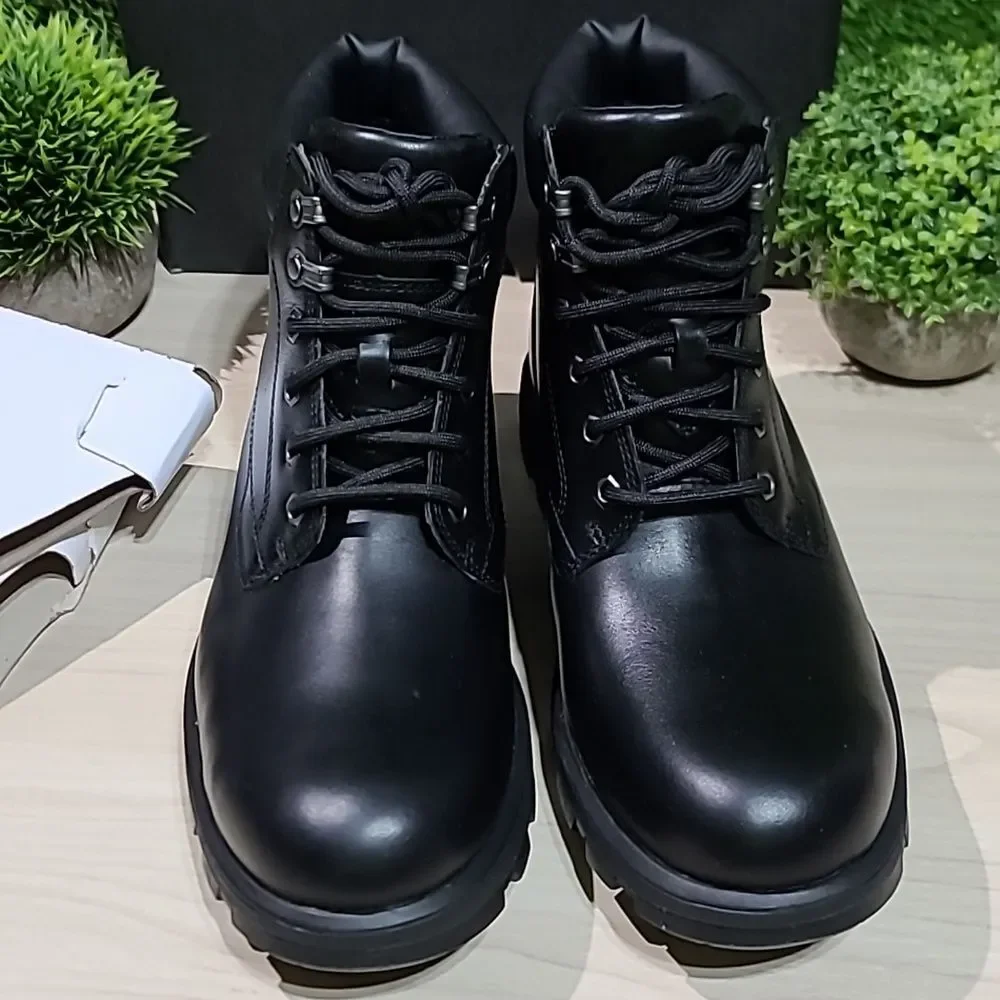UGG Men's Stenton Boot - Black Leather US 8 NEW